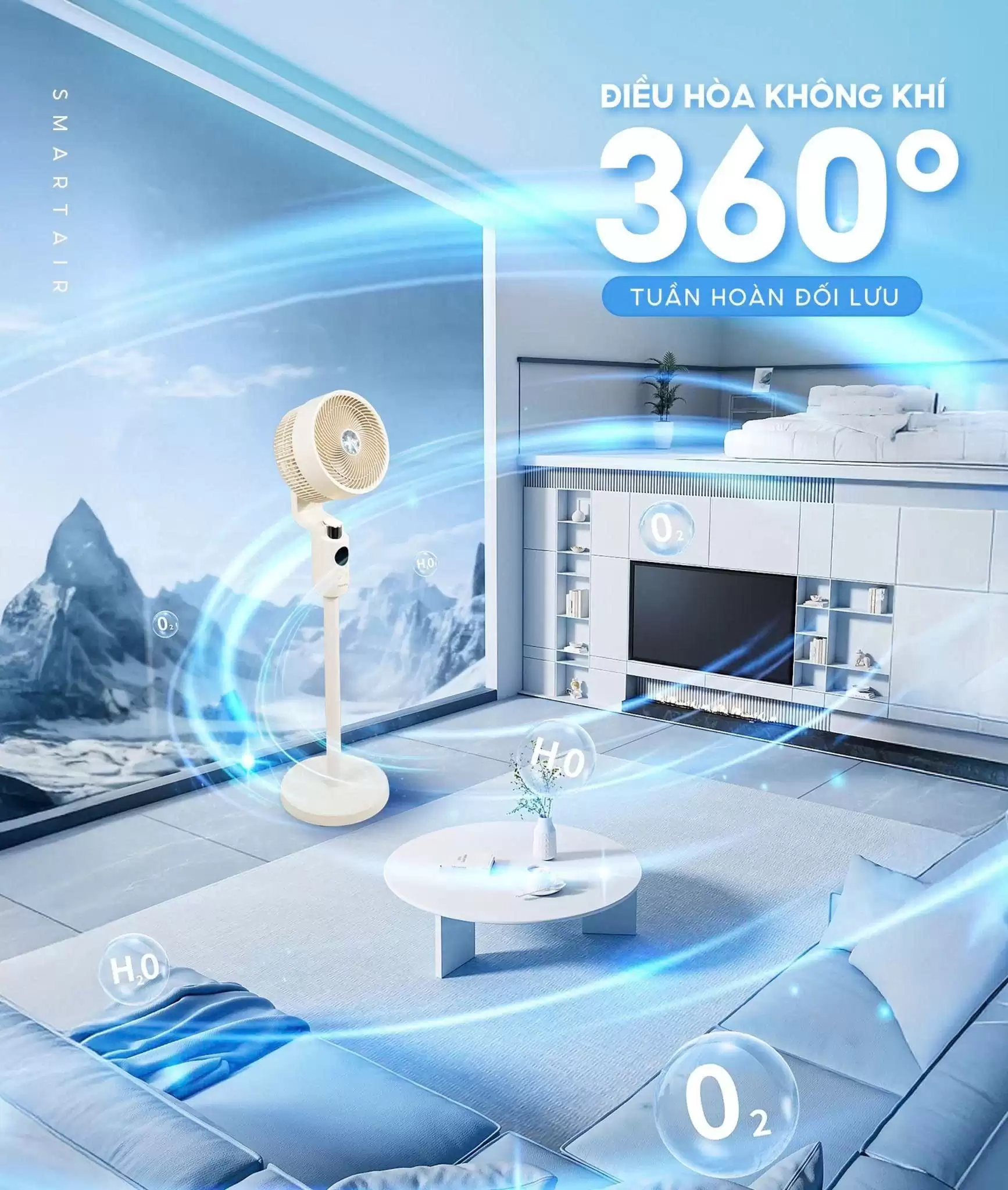 Quạt điện thông minh AI điều khiển bằng giọng nói TV - Masuto Smart Air 8 Quạt điện thông minh AI điều khiển bằng giọng nói TV – Masuto Smart Air