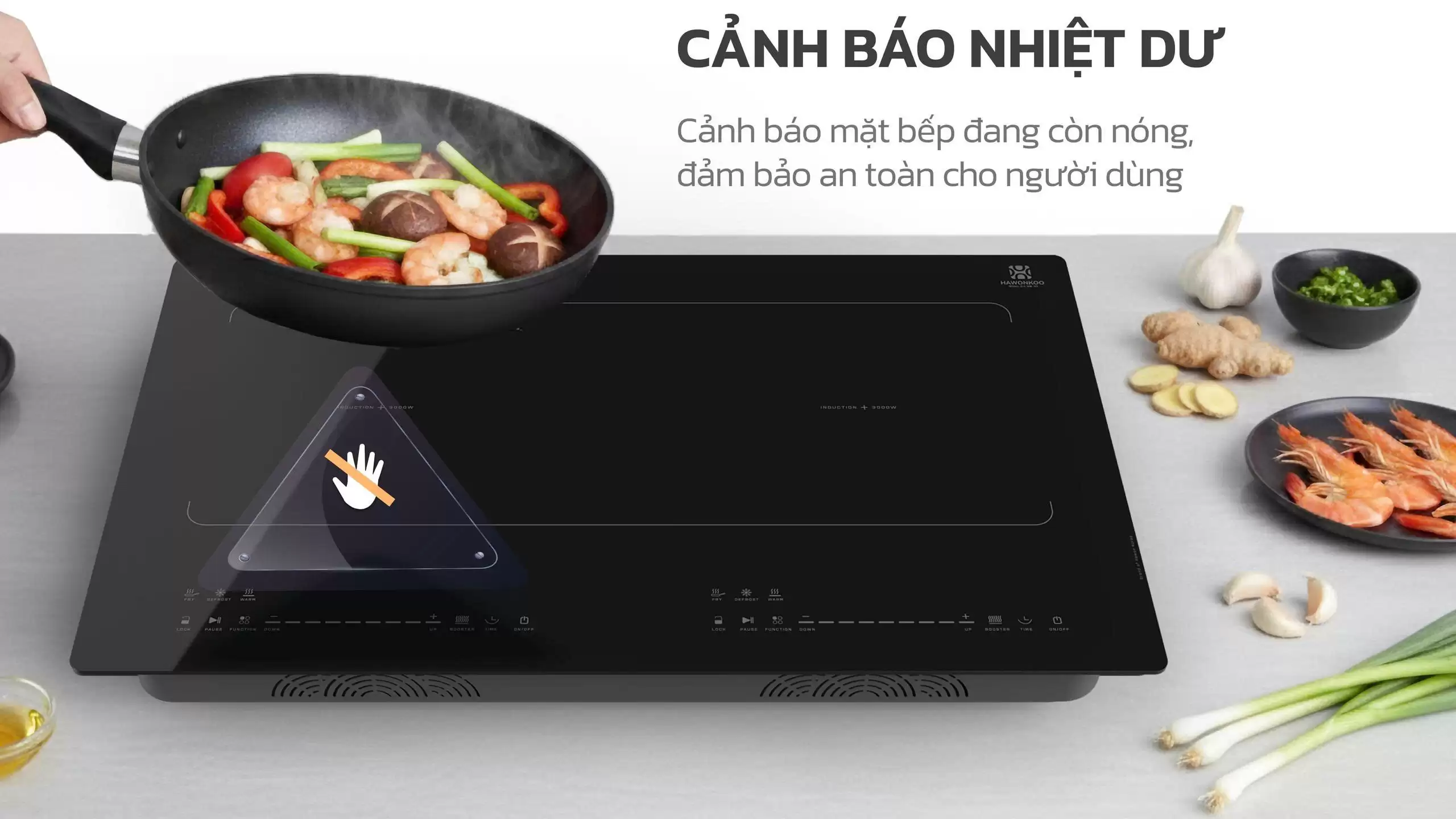 BẾP TỪ ĐÔI HAWONKOO INVERTER CEH-268 5400W